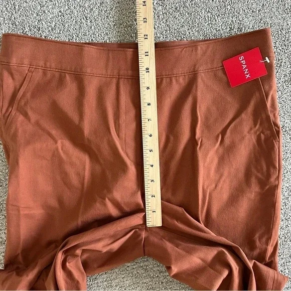 Spanx On The Go Ankle Slim Straight Pant Bronze Glow Size XL #20365R - Picture 6 of 7